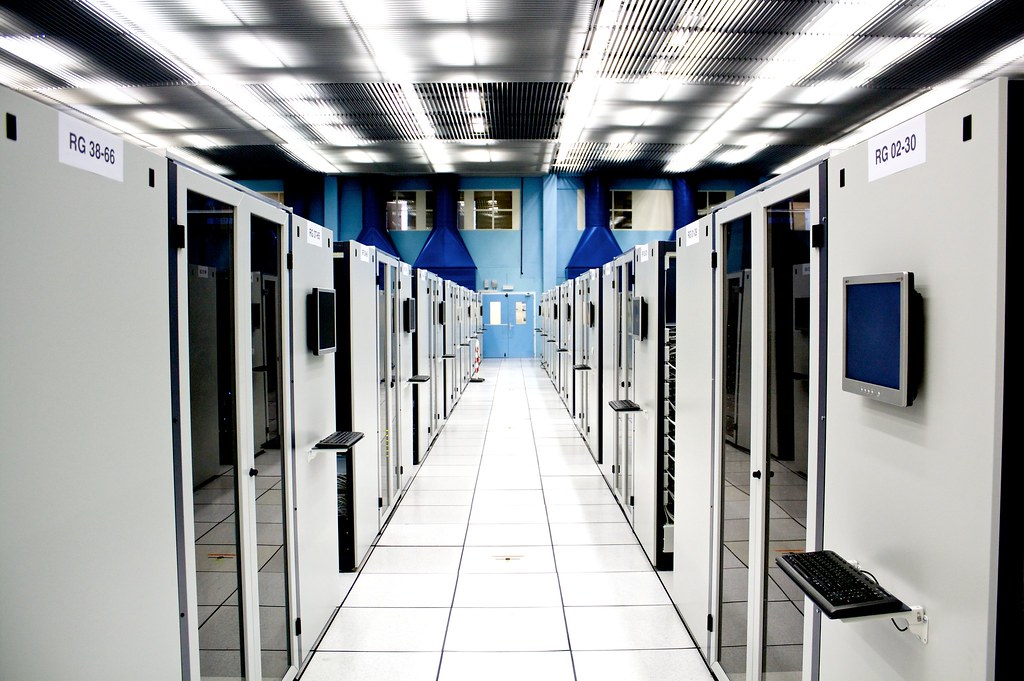 Ein Rechenzentrum — Sinnbild für Server-Infrastruktur