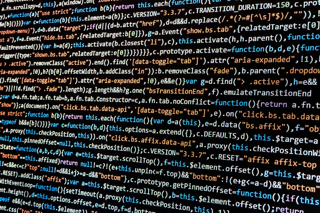 Quellcode auf einem Bildschirm